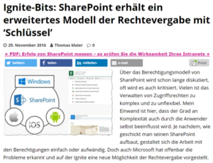 alt="SharePoint Rechtevergabe-Modell mit Windows, iOS und Android Plattform-Icons"