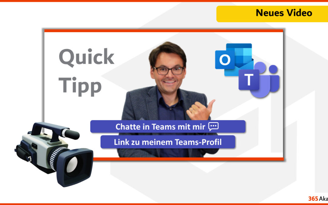 Chatte in Teams mit mir 💬 – Link zu meinem Teams-Profil