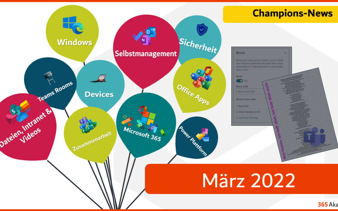 📣 Microsoft 365 – Neuigkeiten im März