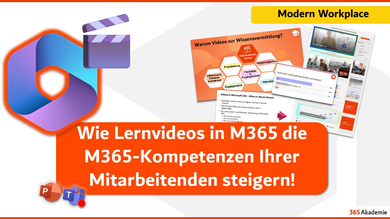 Wie Lernvideos in M365 die M365-Kompetenzen Ihrer Mitarbeitenden steigern