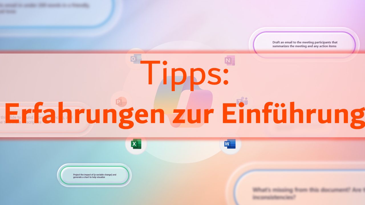 Erfahrungen zur Einführung