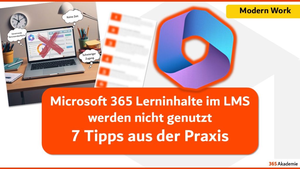 Microsoft 365 Lerninhalte im LMS werden nicht genutzt