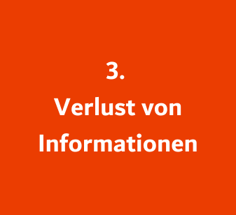 Verlust von Informationen