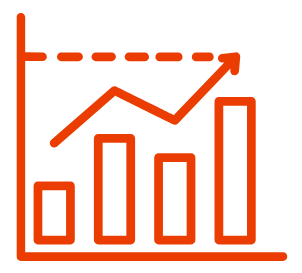 Symbol Graph aufsteigend