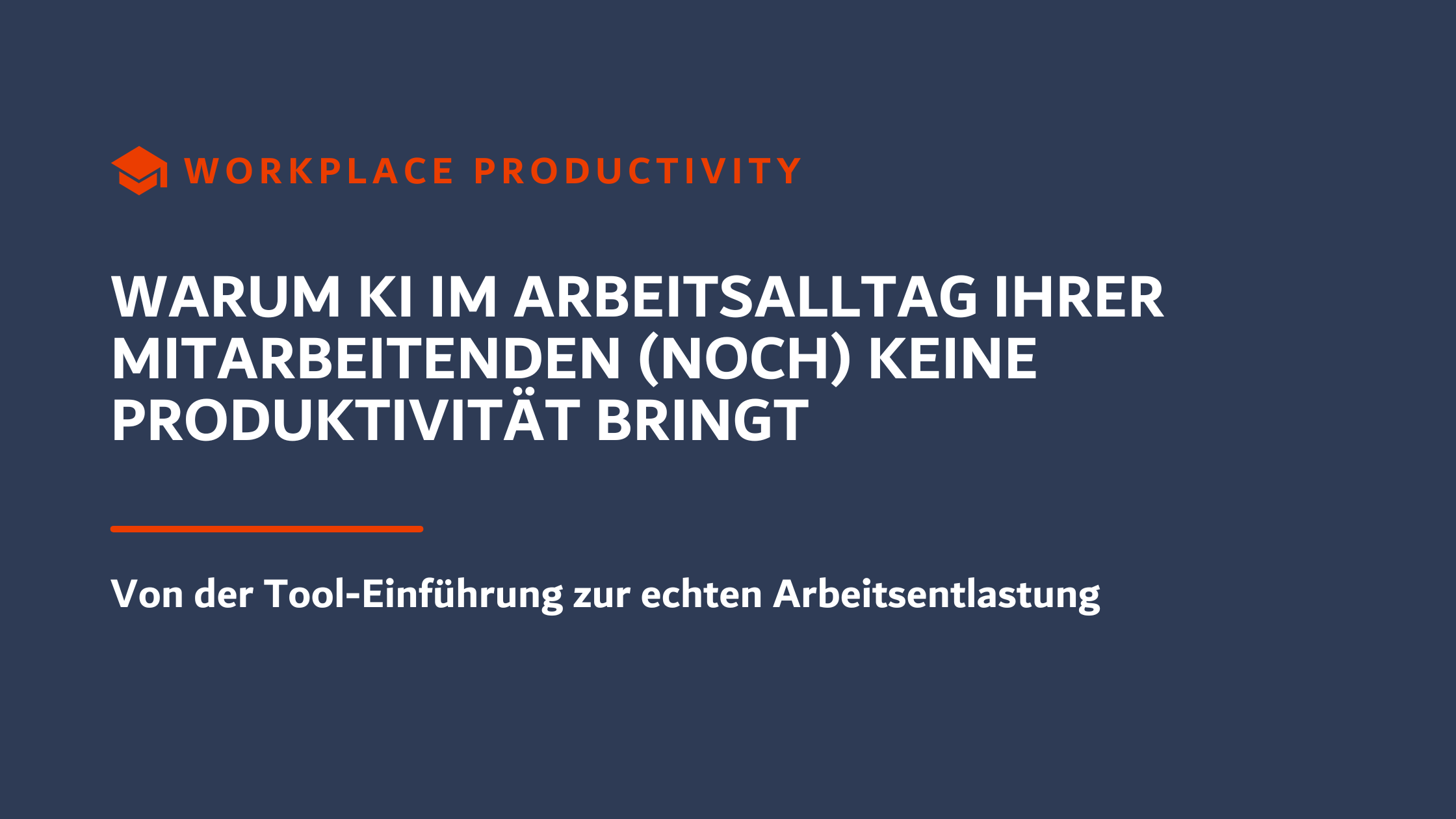 Workplace Productivity Artikel über fehlende Produktivitätsgewinne durch KI im Arbeitsalltag von Mitarbeitenden