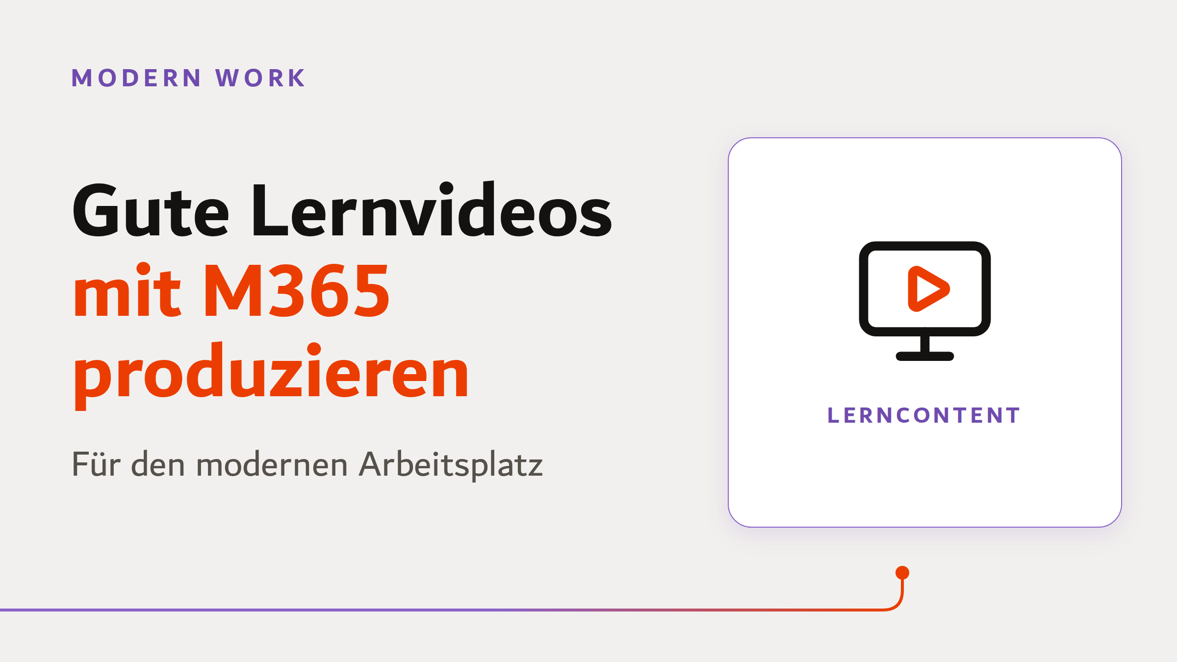 Beitragsbild: Gute Lernvideos mit Microsoft 365 produzieren für den modernen Arbeitsplatz