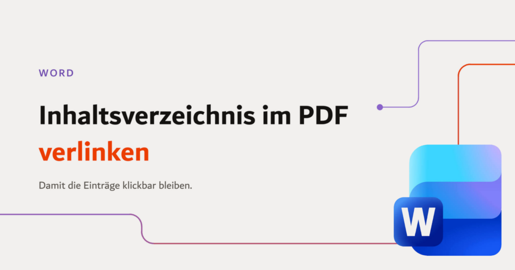 Word-Inhaltsverzeichnis im PDF verlinken, Titelgrafik der 365 Akademie